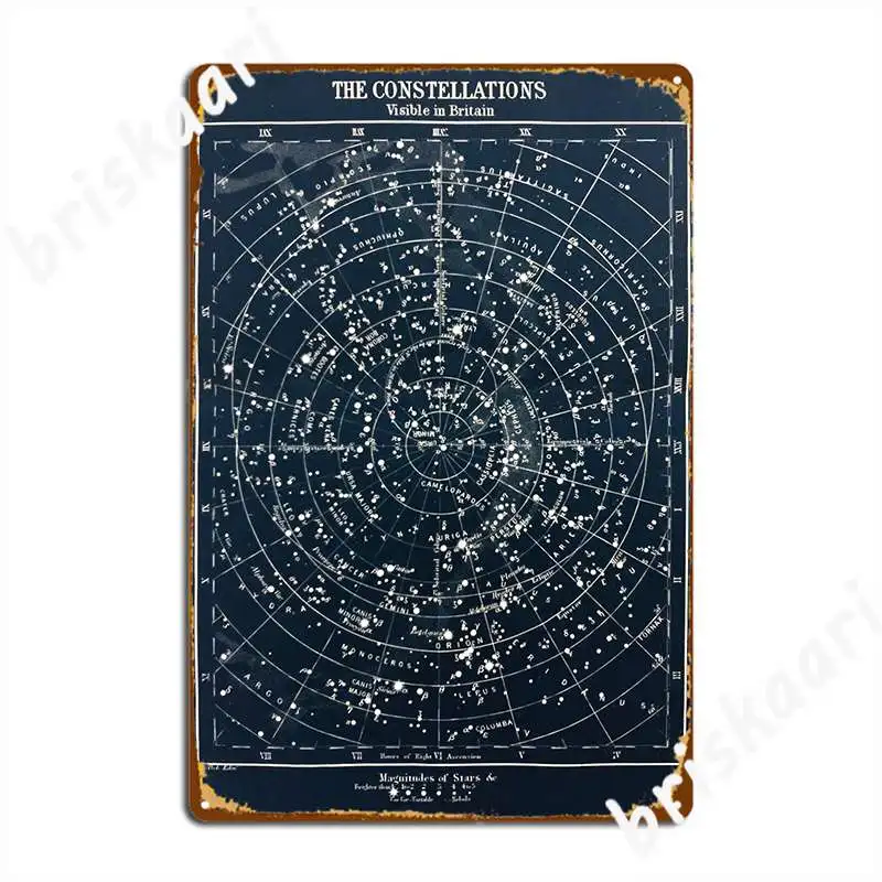 빈티지 별 별자리지도 포스터 1900 년대 포스터 금속 - Star Map Poster 리뷰 및 가격