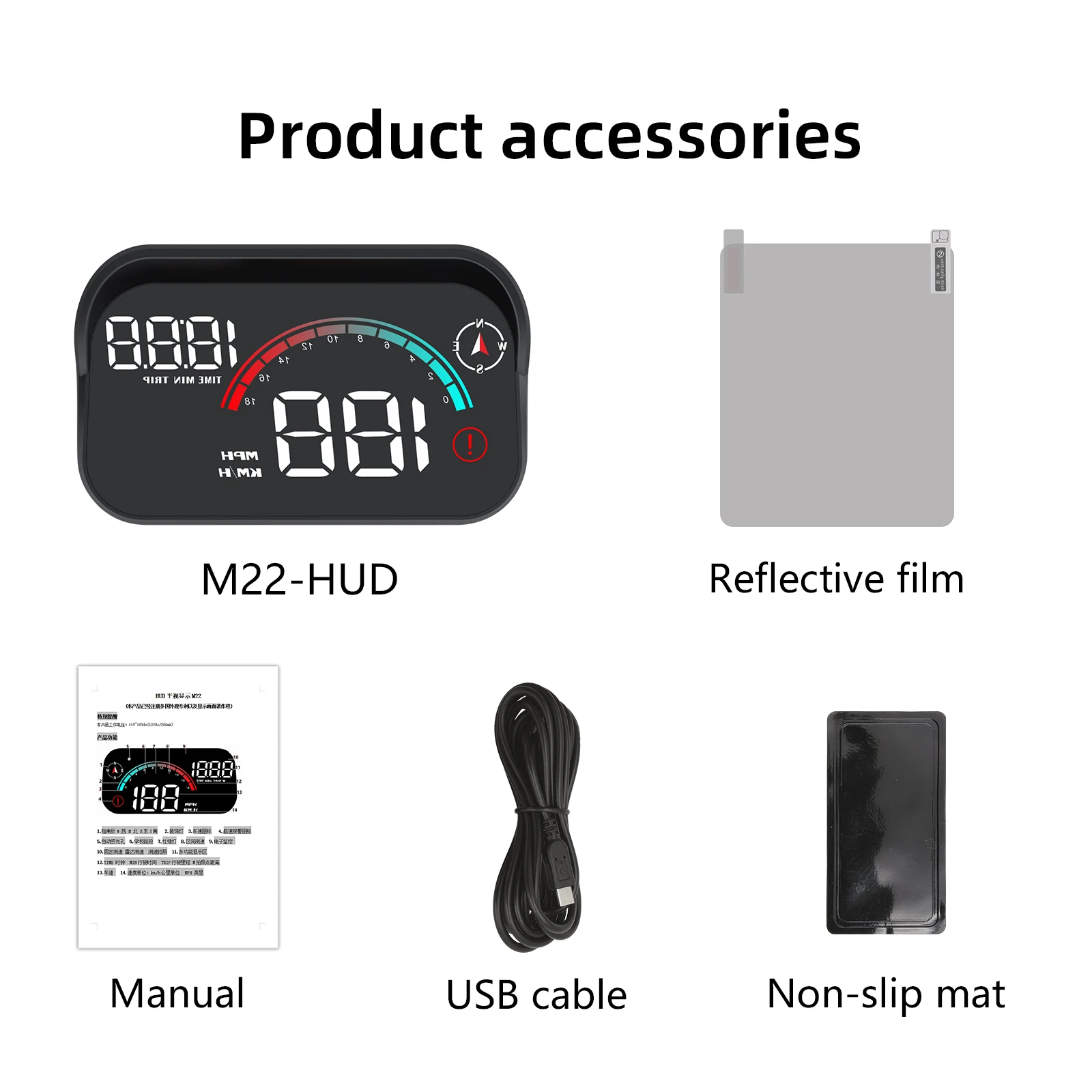 윈드실드 프로젝터 M22 GPS 속도계 헤드업 디스플레 - Anemometer Wind Speed 리뷰 및 가격