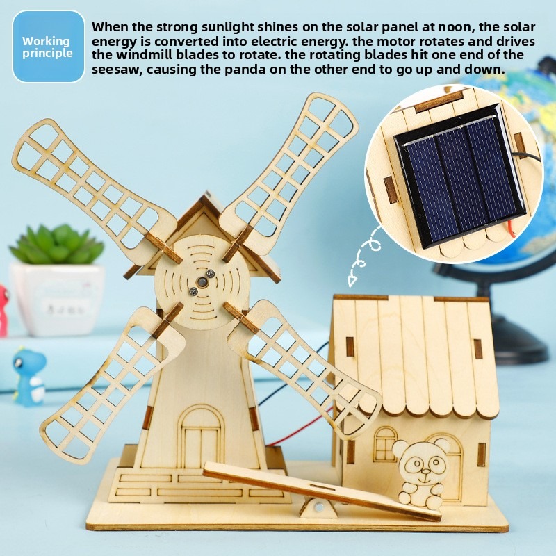 태양열 풍차집, 어린이용 DIY 수제 조립 모형, 교육 - Science Max 리뷰 및 가격